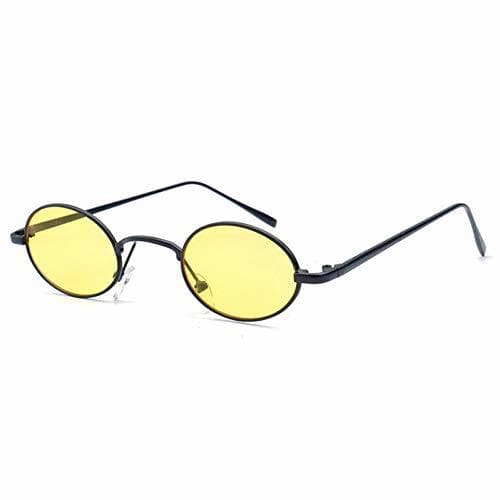 Lugar WZYMNTYJ Oval Steampunk Vintage Gafas de Sol pequeñas Retro Punk Mujeres Hombres