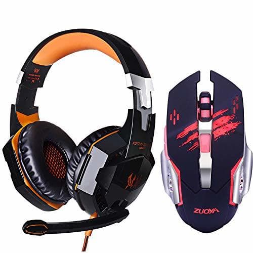 Electrónica Gaming auriculares auricular Deep Bass estéreo LED con micrófono