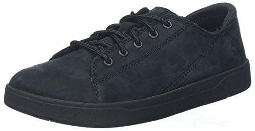 Fashion Timberland Davis Square Leather Oxford, Zapatillas Unisex-Niño, Negro