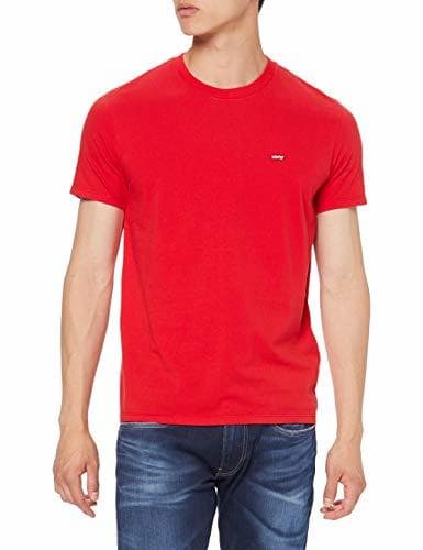 Fashion Levi's SS Original Hm tee Camiseta, Rojo