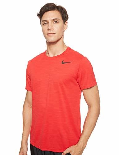 Fitness Nike M Nk Superset Top SS Camiseta, Hombre, Rojo