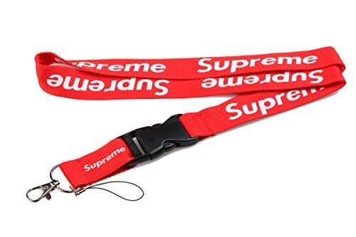 Producto Supreme Lanière double face rouge style urbain branché Peut servir de porte-clés