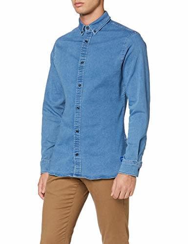 Product Jack & Jones Jjigeorge Shirt Stretch LS Camisa Vaquera, Azul