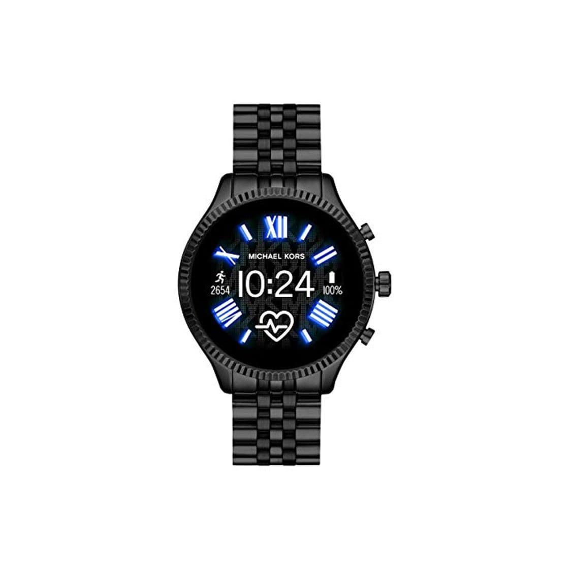 Moda Michael Kors Gen 5 Lexington smartwatch para Mujer con Caja y Correa de Acero Inoxidable Negro MKT5096