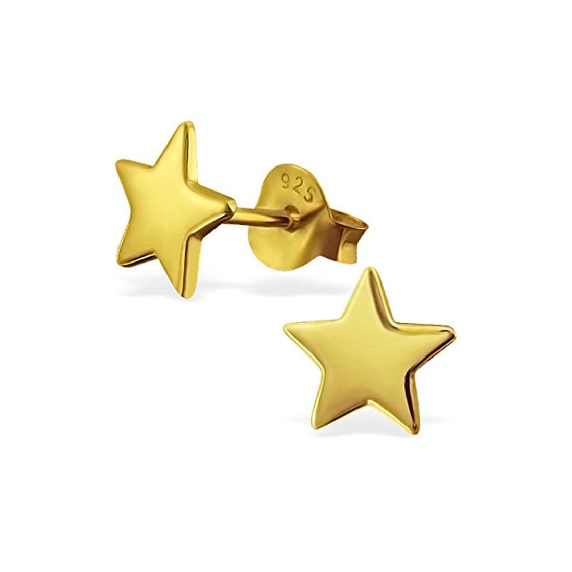 Moda Laimons - Pendientes para mujer con forma de estrella