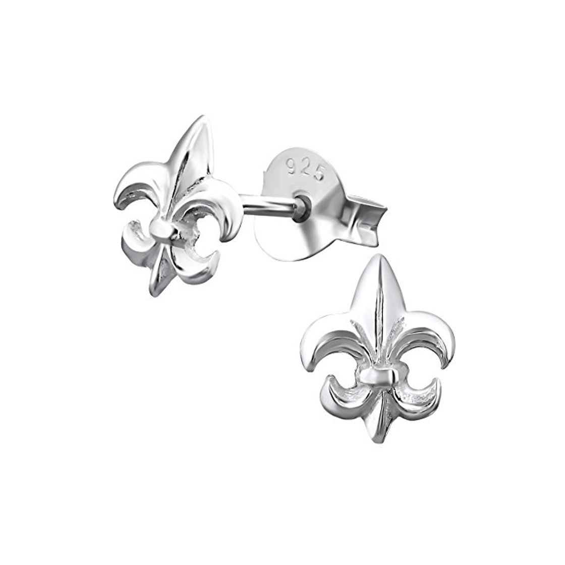 Producto Laimons Pendientes para mujer Flor de lis Brillante Plata de ley 925