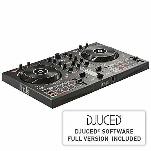 Electronic Hercules DJControl Inpulse 300 - Controlador DJ USB - 2 Pistas con 16 Pads y Tarjeta de