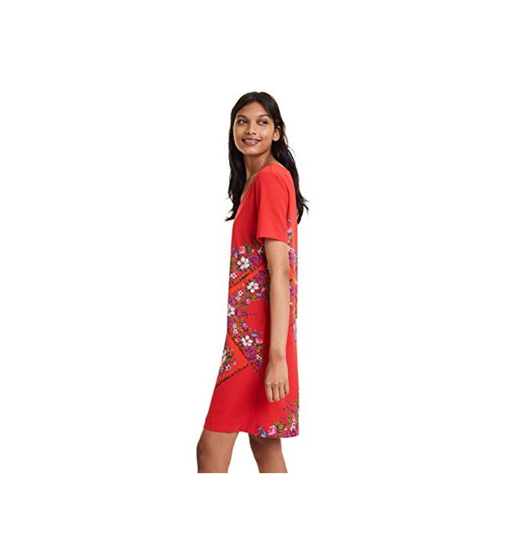 Moda Desigual Dress DAMIS Vestido, Rojo