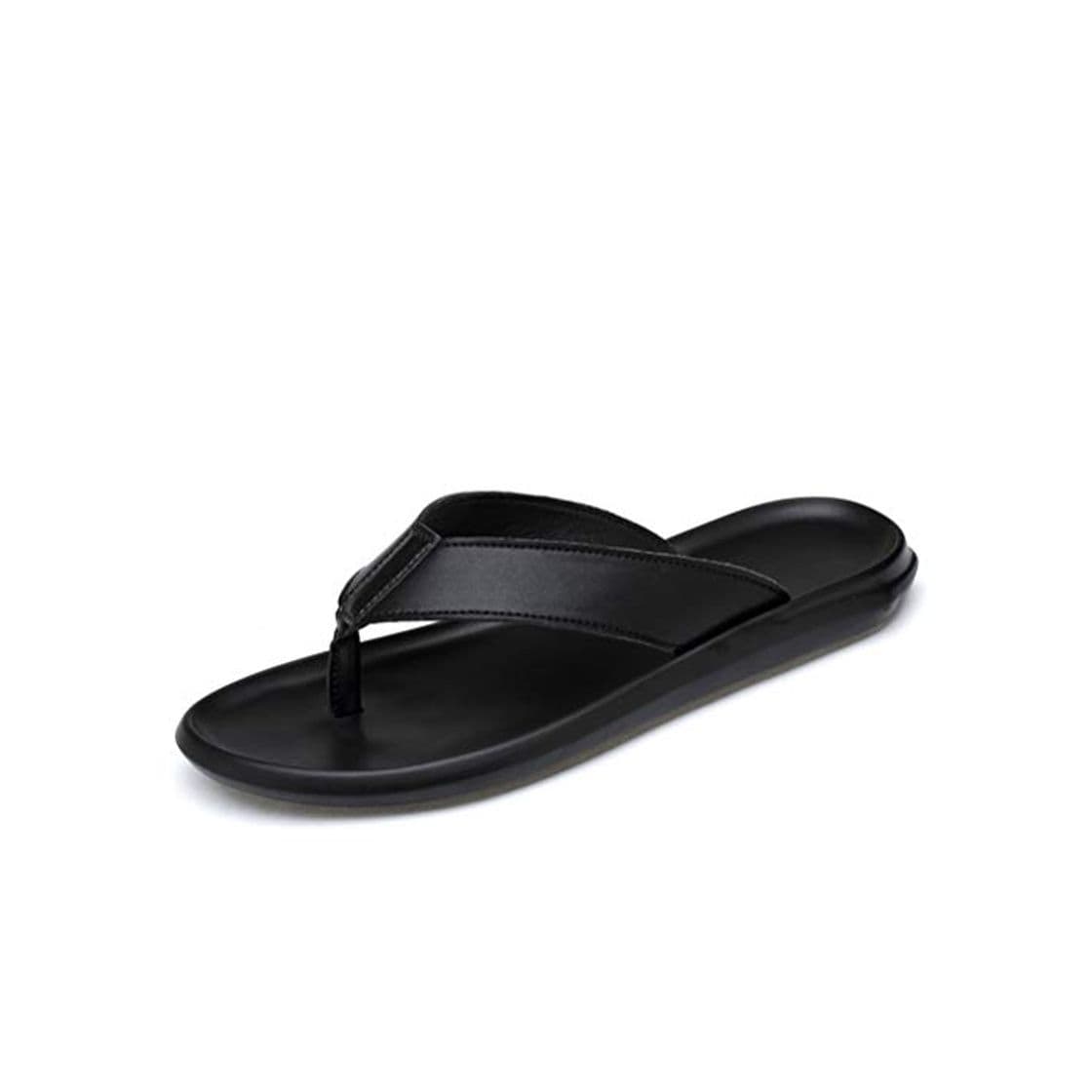 Fashion Sandalias para Hombre Flip Flop Tanga de Cuero Interior y Exterior Impermeables