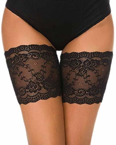 Producto heekpek Elastic Lace Thigh Stockings Thigh Bands Anti Ferture para evitar roces