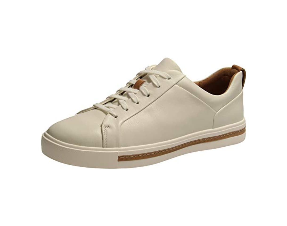 Fashion Clarks Un Maui Lace, Zapatos de Cordones Derby para Mujer, Blanco