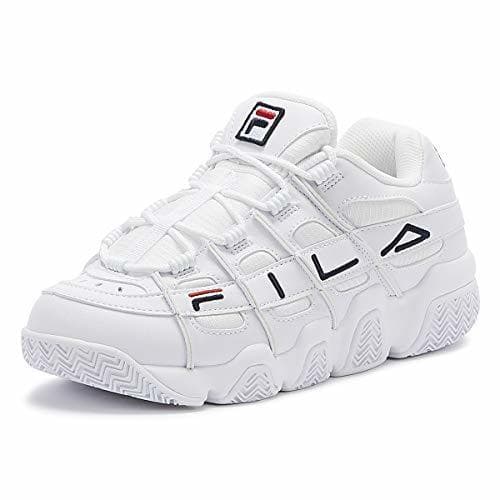 Moda Fila Uproot Hombres Blanco/Azul Marino/Rojo Zapatillas-UK 8