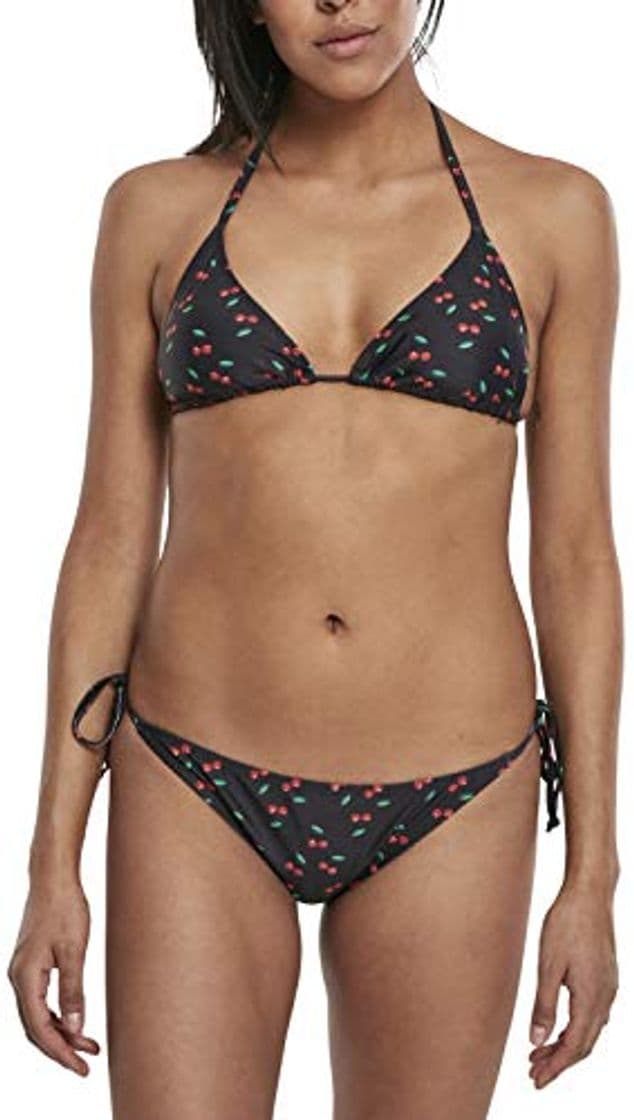 Moda Urban Classics Ladies Pattern Bikini, Negro