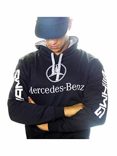 Moda Sudadera Mercedes-Benz AMG, Color Negro, Fabricado y enviado Desde España