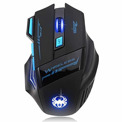 Lugar QFERW Mouse Ratón inalámbrico Ajustable para Juegos   Sem Fio USB 2400DPI Ratones ergonómicos