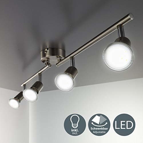 Producto B.K.Licht - Lámpara de techo con 4 focos LED GU10