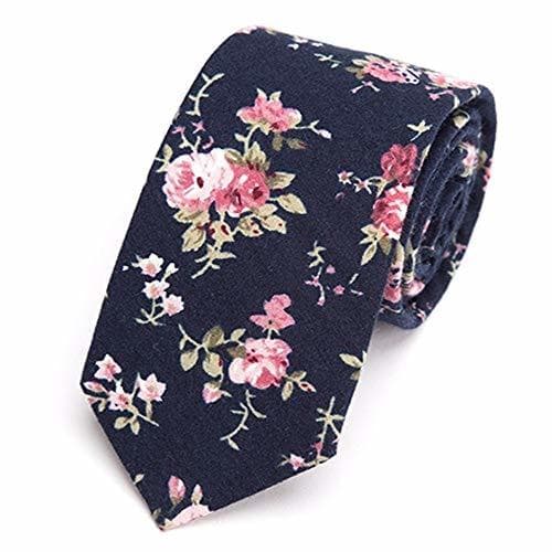 Lugar Zjuki corbata Corbata de algodón para Hombre Corbata de Flores Moda 6CM