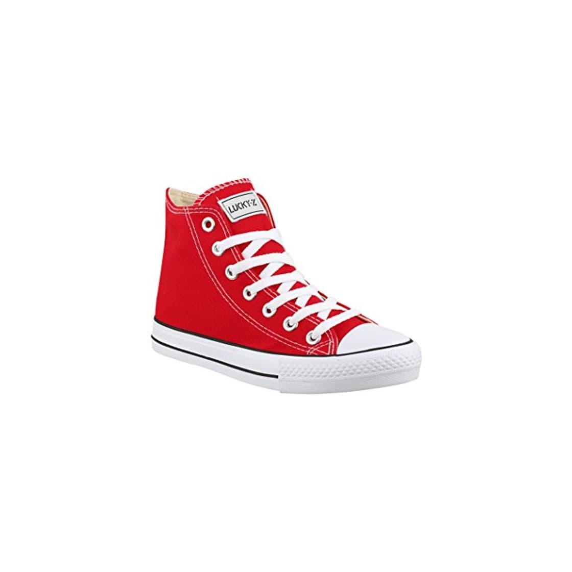 Producto Elara Zapatilla de Deporte Unisex Sneaker High Top Chunkyrayan Rojo BE-CA014