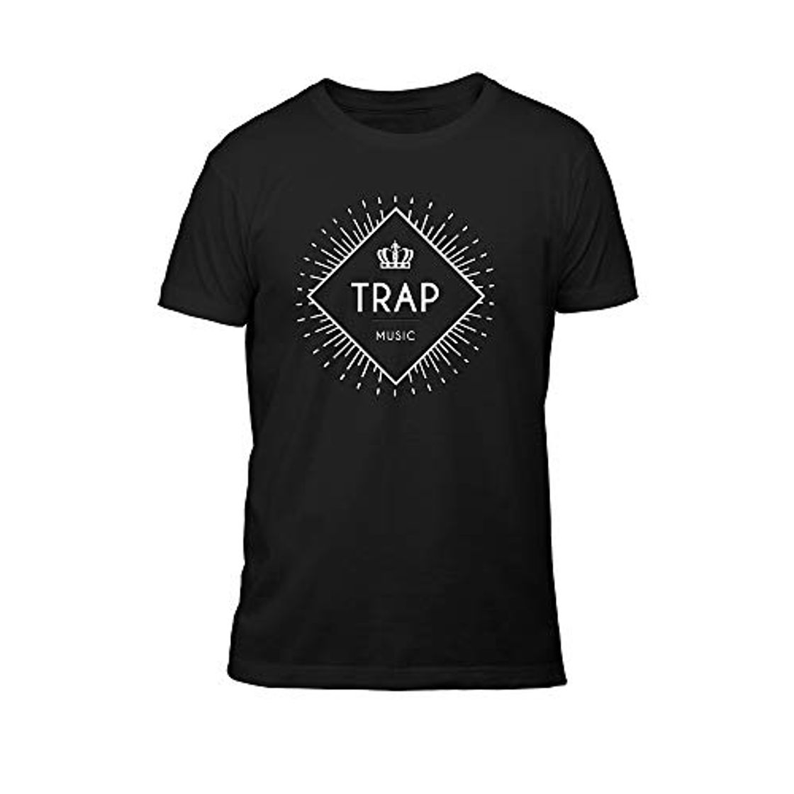 Moda Wild Soul Tees Trap King - Camiseta para Hombre Negro Negro