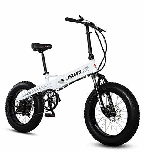 Producto SHIJING Bicicleta Plegable eléctrica 20 Pulgadas 4.0snow neumáticos de Grasa 36v 350W