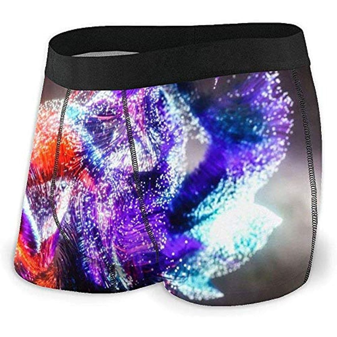 Moda Nancyint Rainbow Colorful Art Lines Calzoncillos bóxer para Hombre Ropa Interior Suave Absorbente con Cintura elástica XL