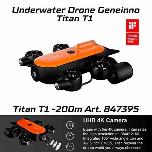 Product Movesea Drone Submarino Titan 200m T6T-1-200BL GENEINNO 847395