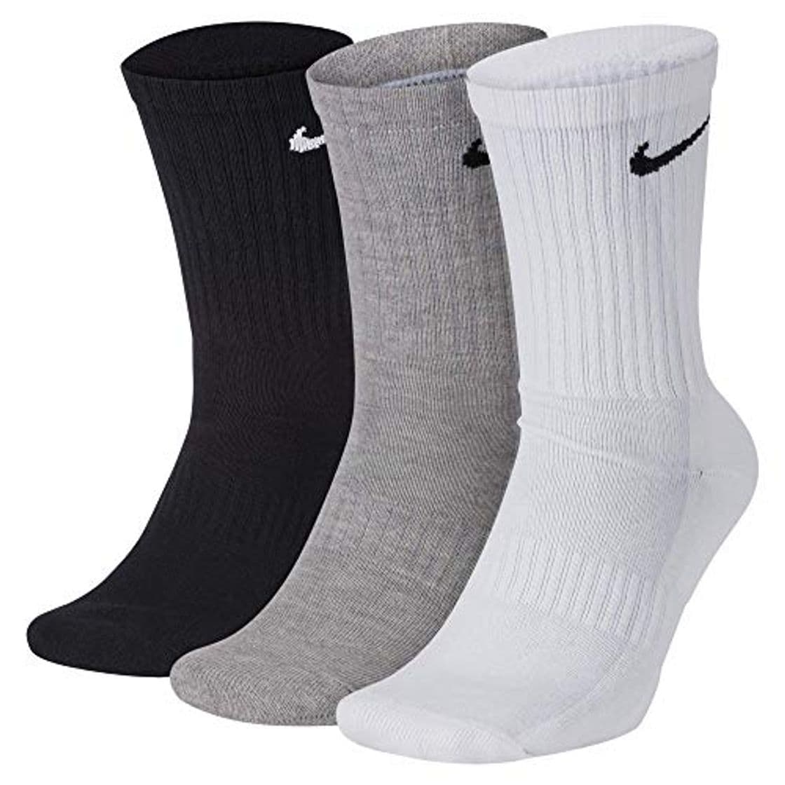 Product NIKE U Nk Everyday Cush Crew 3Pr Socks, Unisex adulto, Wh