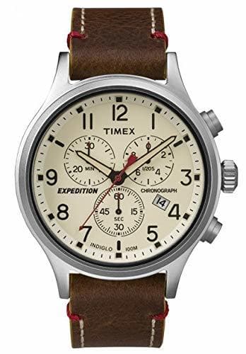 Place Timex Reloj Cronógrafo para Hombre de Cuarzo con Correa en Cuero TW4B04300