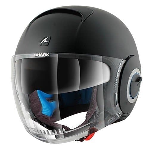 Lugar Shark Nano Casco Jet, Negro Mate, L