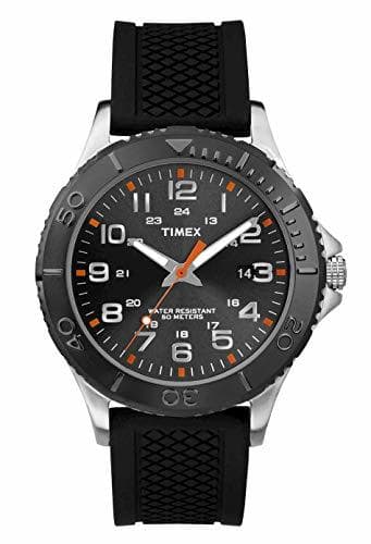 Place Timex Reloj Analógico para Hombre de Cuarzo con Correa en Silicona TW2P872009J