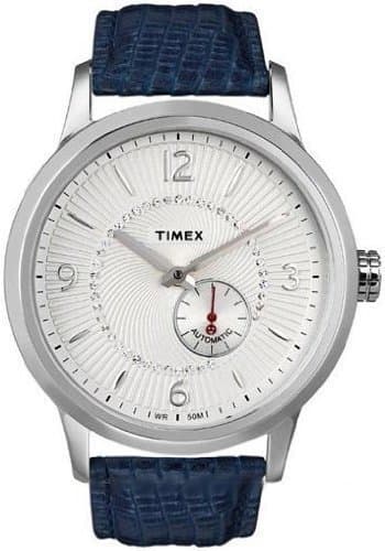 Place Timex Unisex T Serie Classic automático con Cristal incrustado de Color Blanco