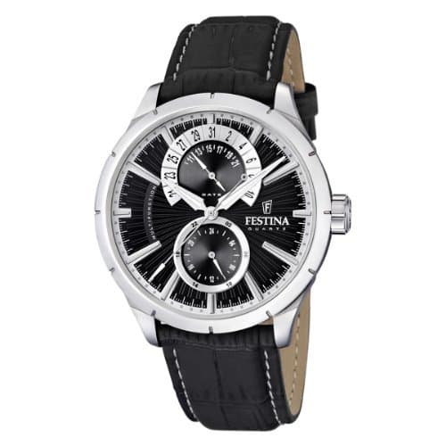 Fashion Festina Reloj Analógico para Hombre de Cuarzo con Correa en Cuero F16573/3