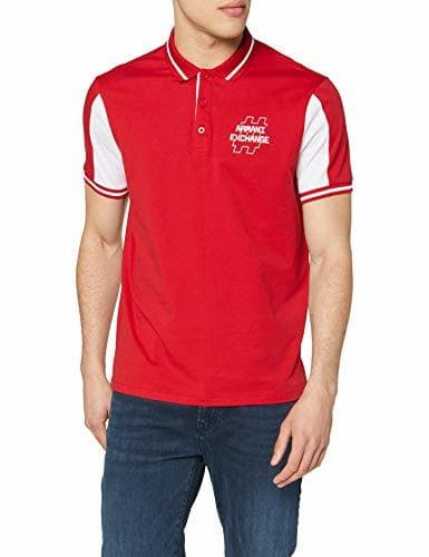 Lugar Armani Exchange Hashtag Logo Polo, Rojo