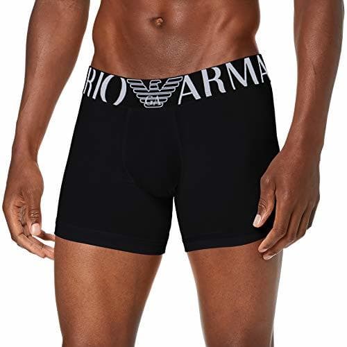 Moda Emporio Armani 110818 Bóxer, Negro