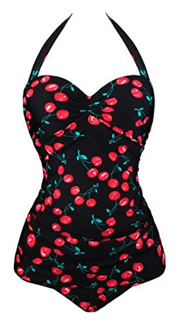 Fashion Aixy Mujer 50s Retro Polka Pin Up Monokinis una Pieza Traje de Baño