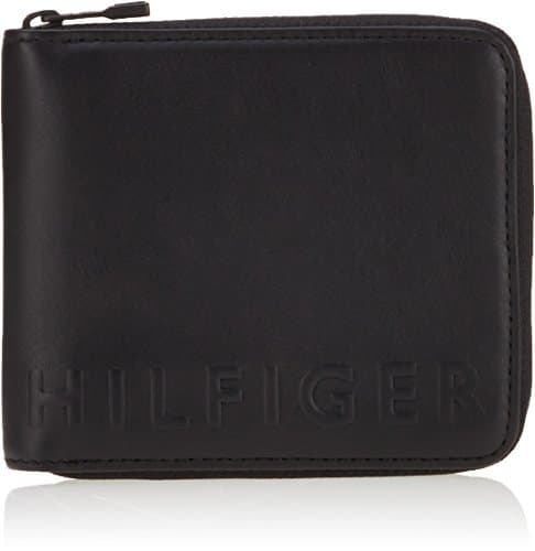 Place Tommy Hilfiger - Deboss Square Za, Monederos Hombre, Schwarz