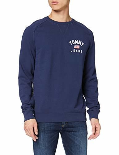 Lugar Tommy Hilfiger TJM Washed Chest Graphic Crew Sudadera, Azul