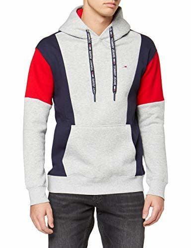 Place Tommy Hilfiger TJM Colorblock Hoodie Jersey de Deporte, Gris