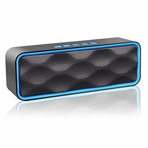 Electronic Aigoss Altavoz Bluetooth Portátil Inalámbrico Estereo Exteriores con Audio HD Altavoz de