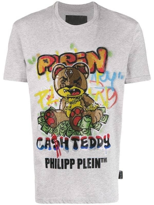 Moda Camiseta com estampa Teddy Bear