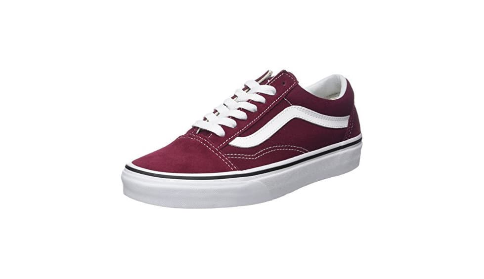 Fashion Vans Old Skool Suede/Canvas, Zapatillas para Mujer, Rojo