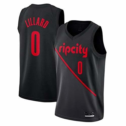 Product Mens Camiseta de Baloncesto # 0 Damian Lillard Secado sin Mangas de