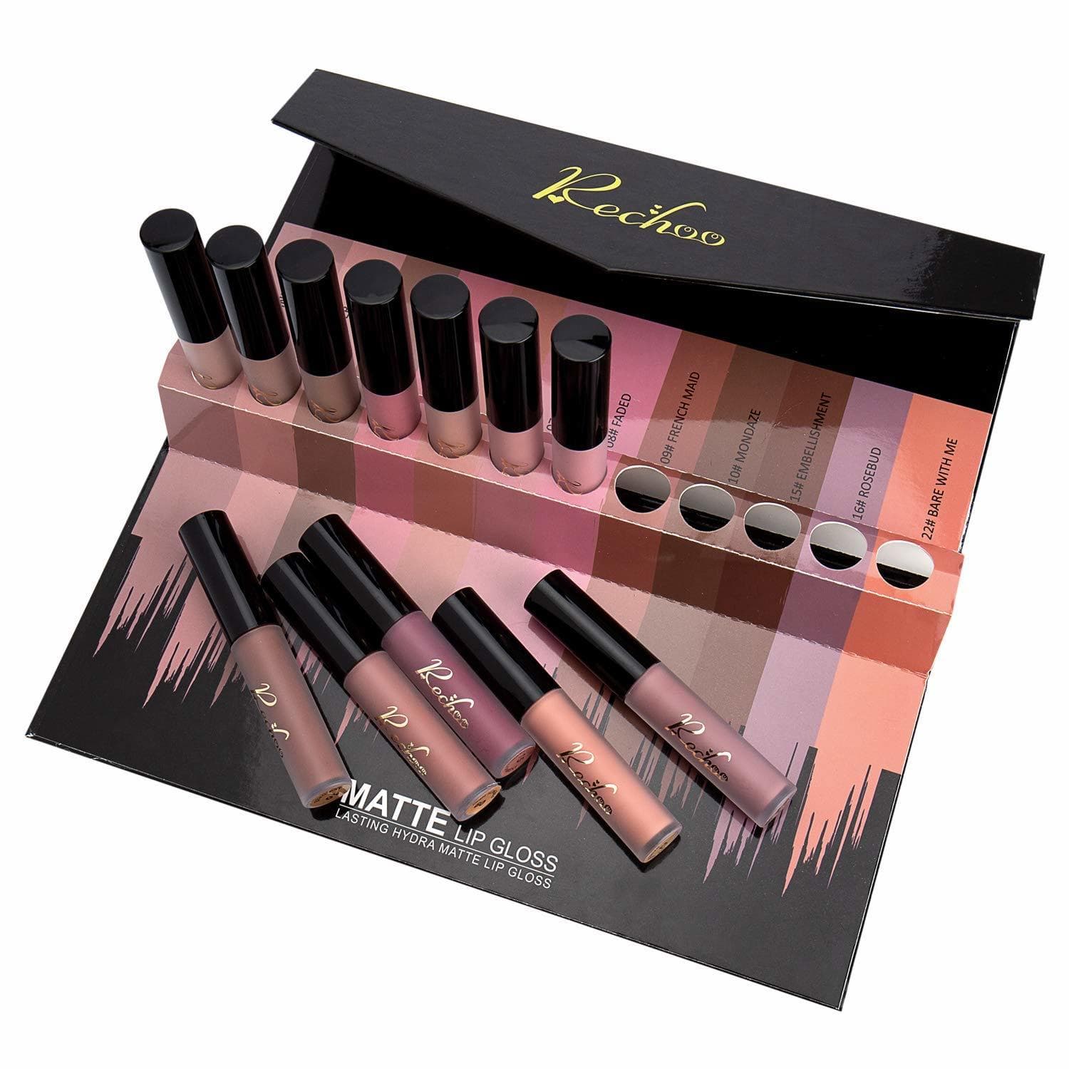 Beauty Rechoo 12 Pcs Barra de Labios Mate/Superstay Matte Pintalabios Maquillaje de Belleza