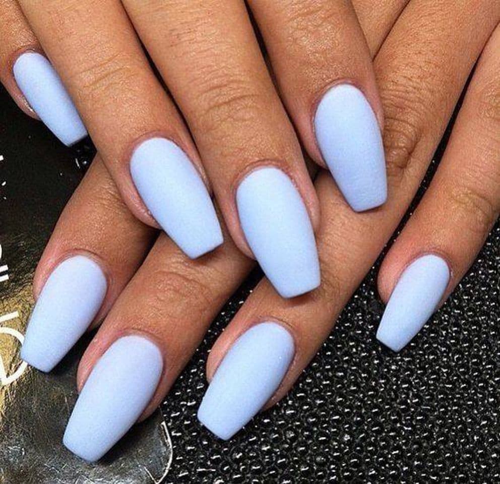 Fashion blue nails