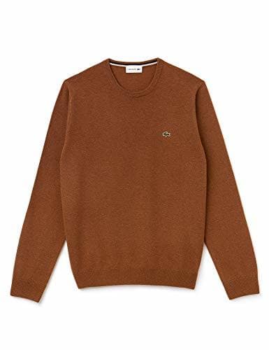 Lugar Lacoste Men's Crew Neck Wool Jersey Sweater Brown in Size 8