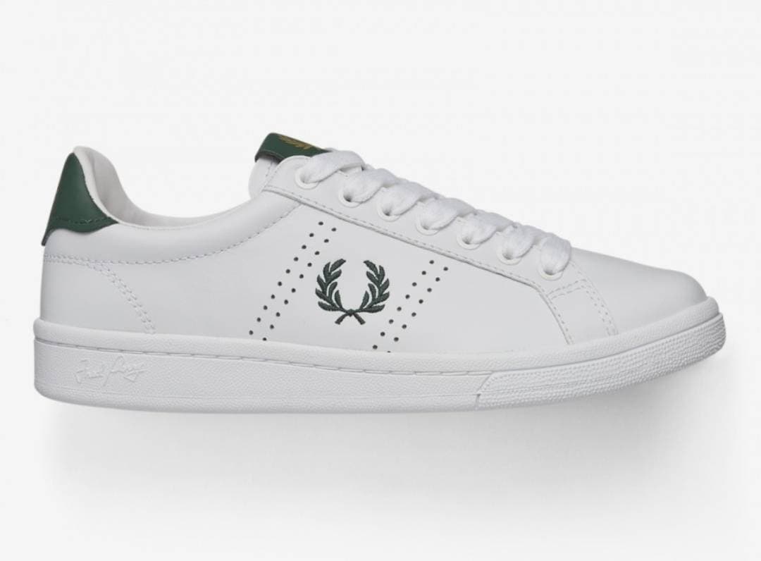 Moda Sapatilhas Fred Perry brancas unissexo