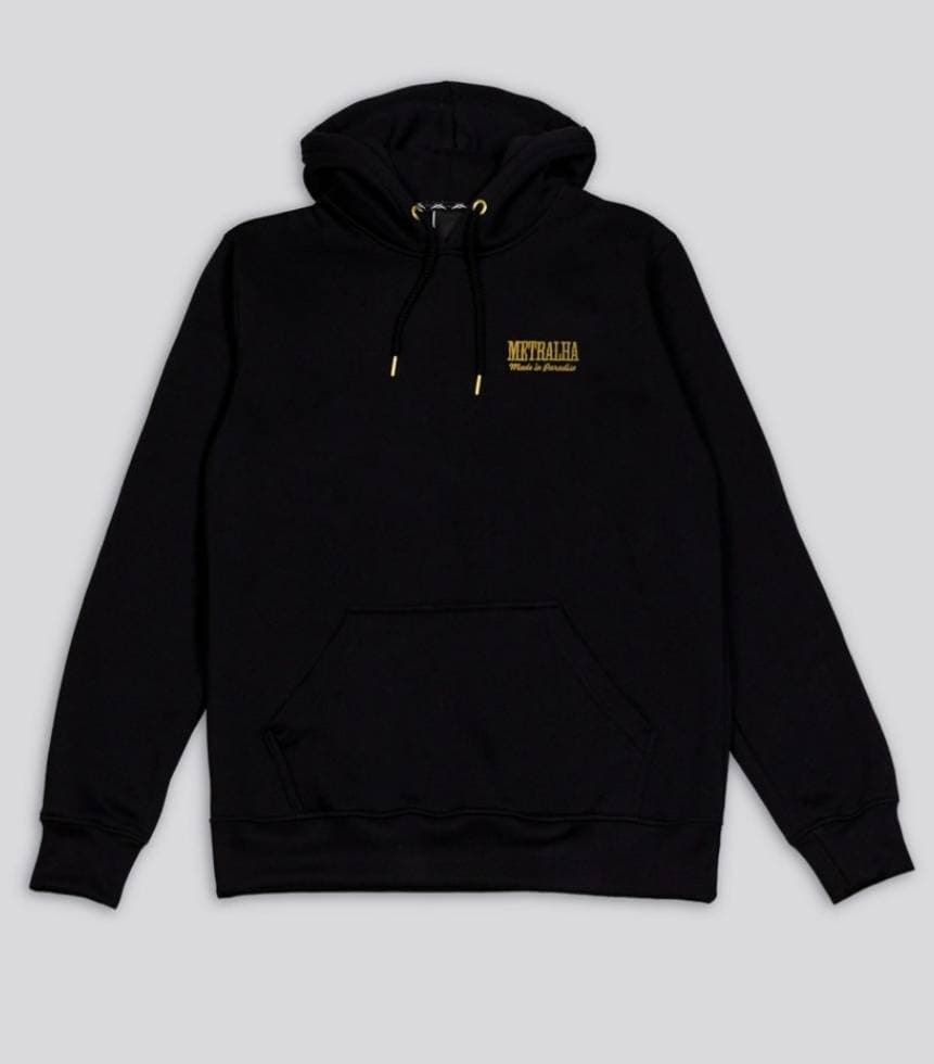 Moda Hoodie Metralha Golden Black