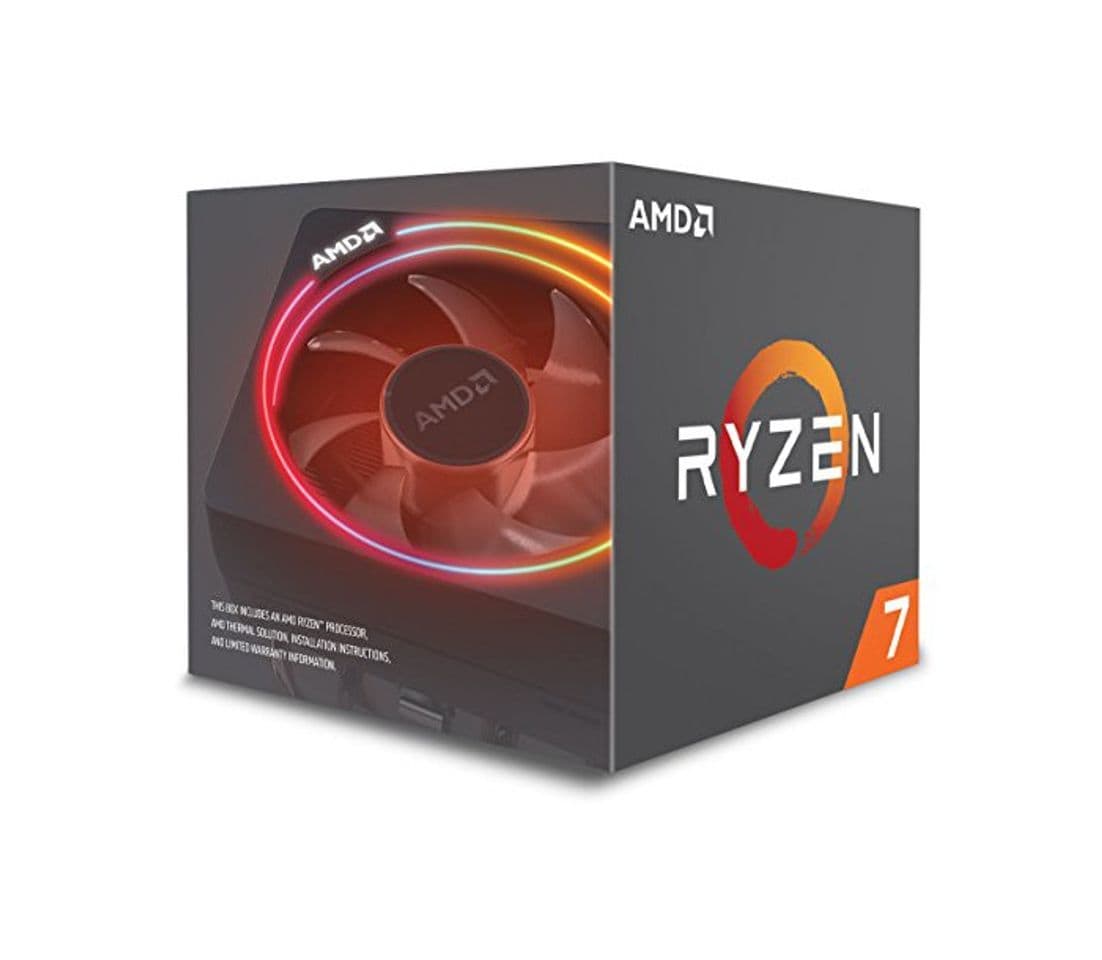 Electrónica AMD Ryzen 7 2700X - Procesador con disipador de calor Wraith Prism