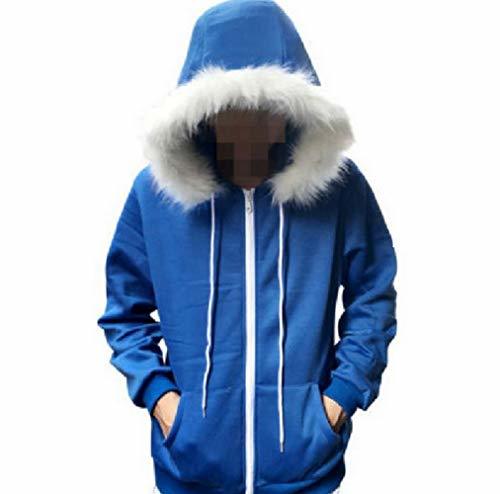 Producto Sans Cosplay Kid Hoodies Undertale Skeleton Cos Chaqueta de Invierno Azul Halloween