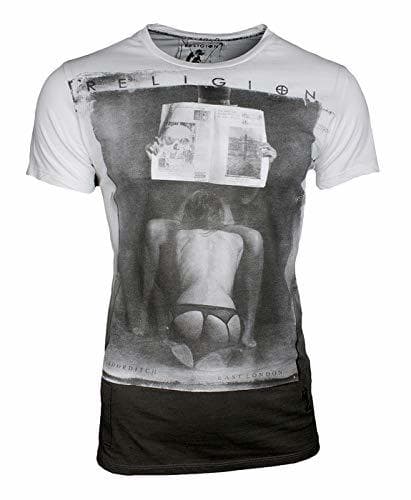 Moda Religion Clothing Camiseta Rel Papel - Blanco